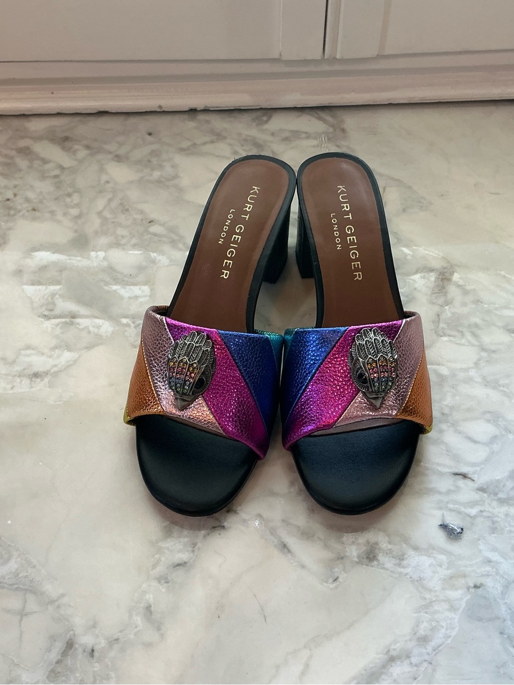 Kurt Geiger London Kensington Block Mule - Picture 2 of 7